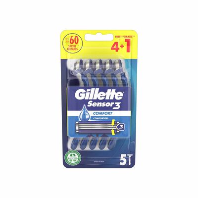 Lâminas de Barbear Descartáveis Sensor 3