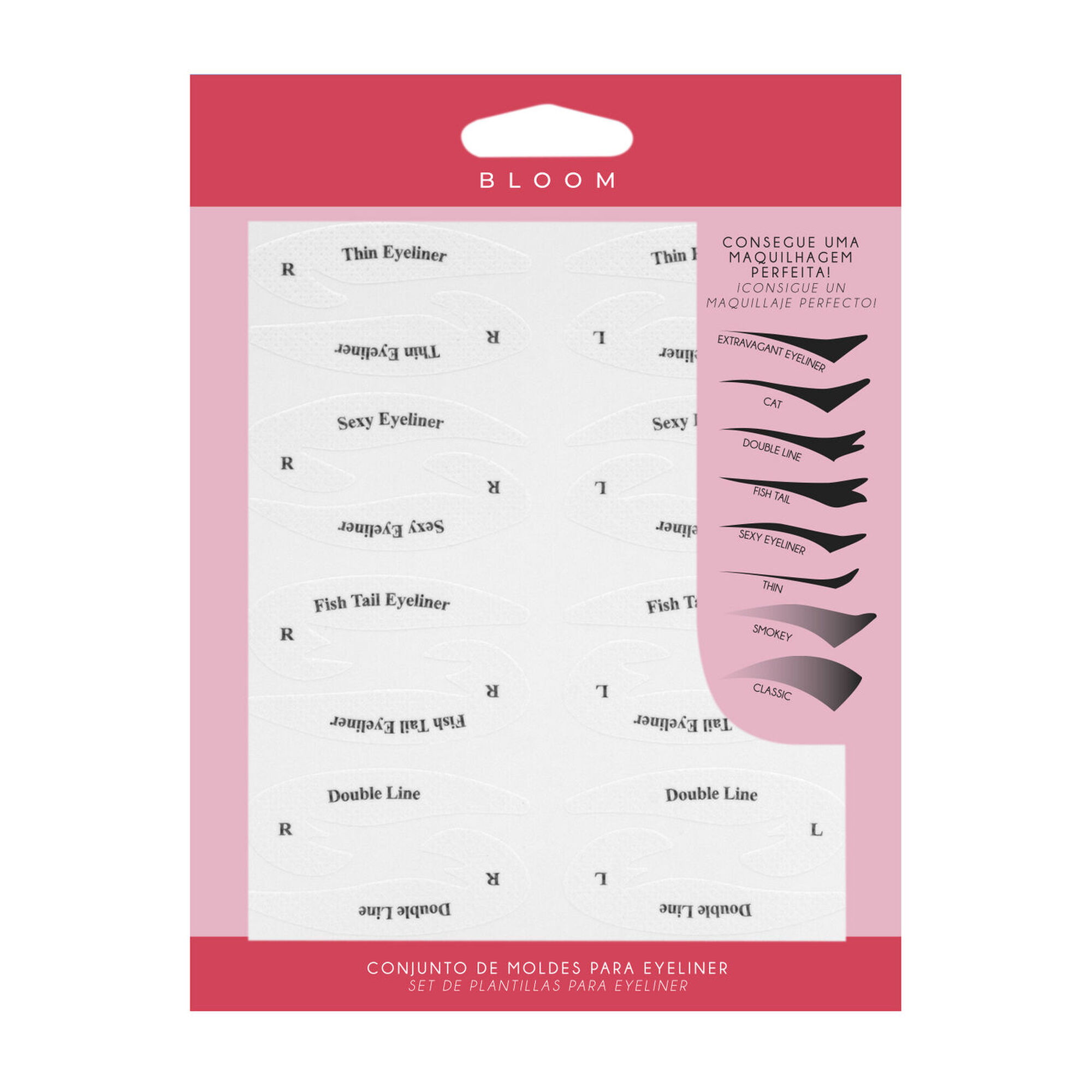 Conjunto de Moldes Autocolantes para Eyeliner