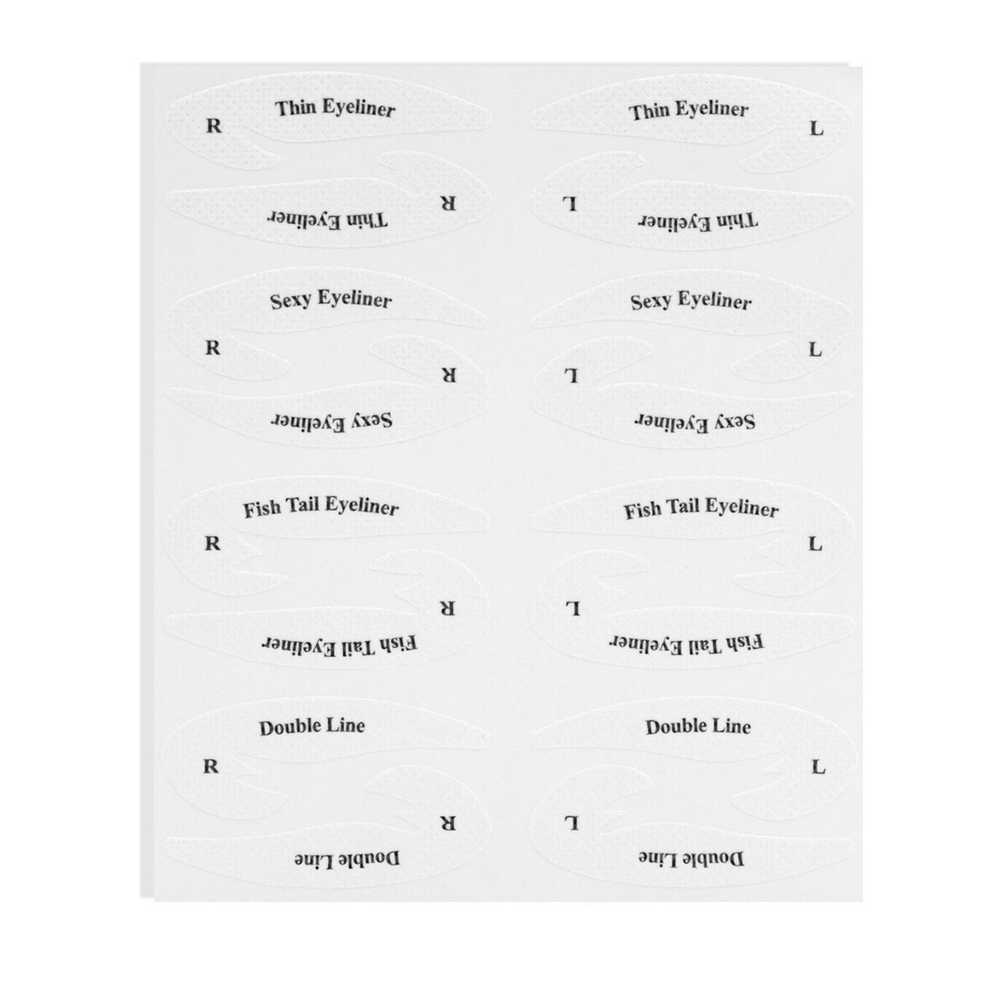 Conjunto de Moldes Autocolantes para Eyeliner