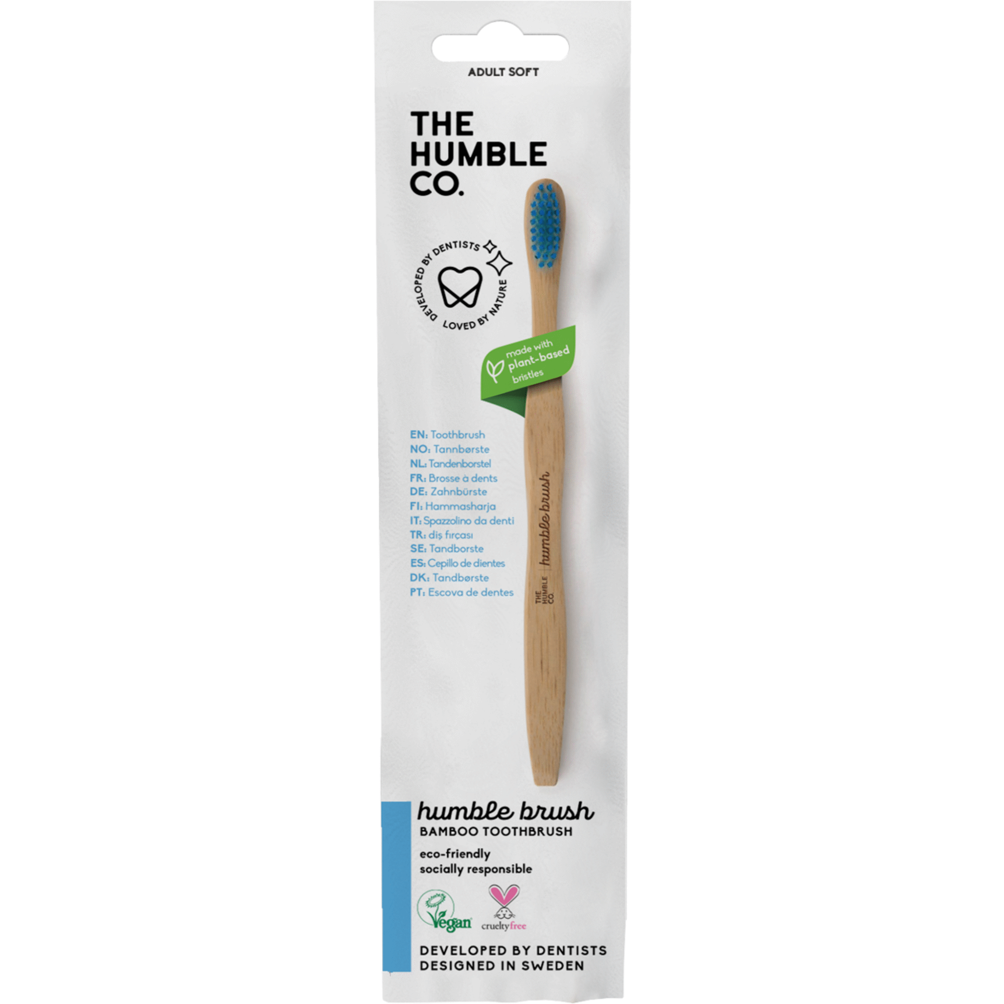 Escova de Dentes Bambu Flat Suave