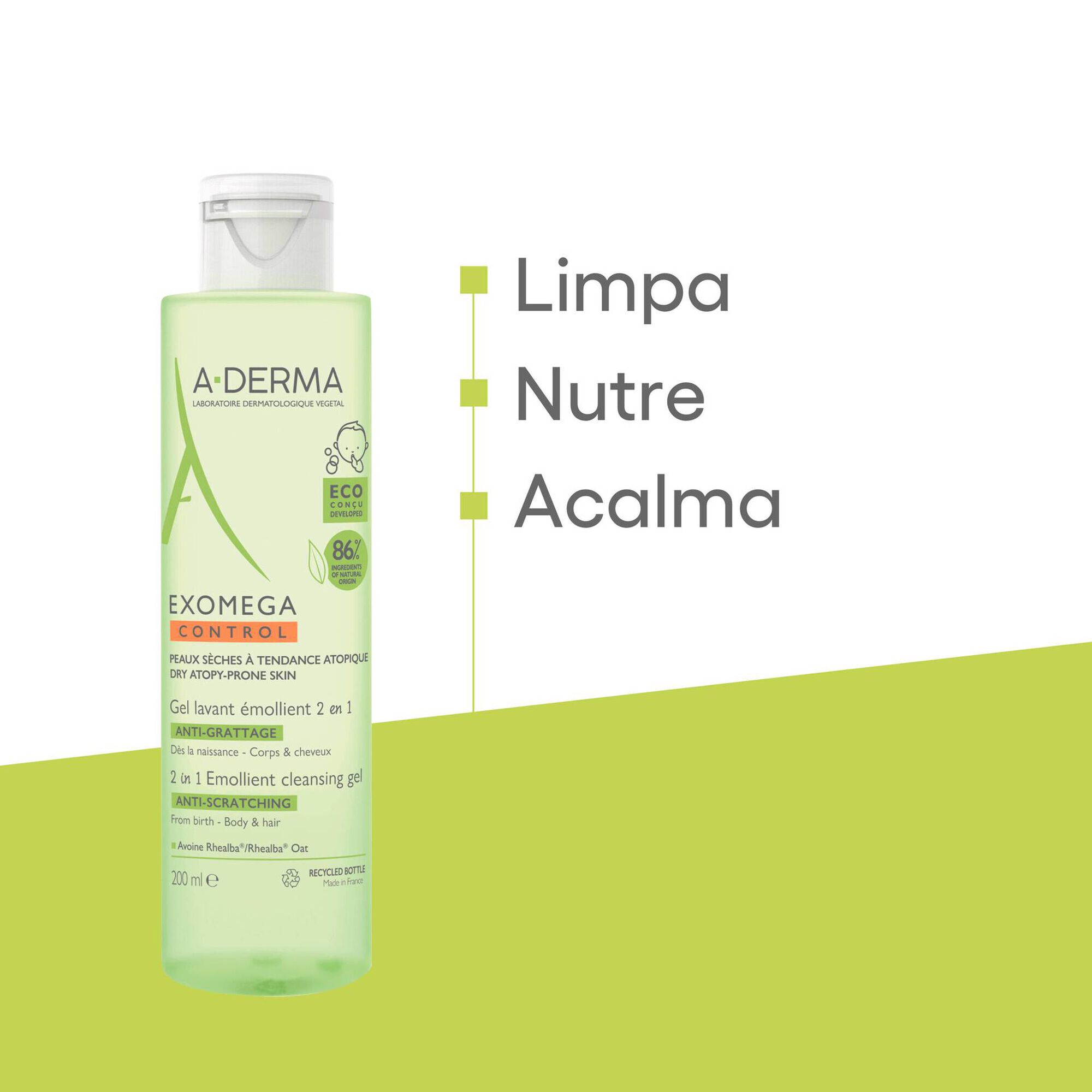 Exomega Control 2in1 Emollient Cleansing Gel