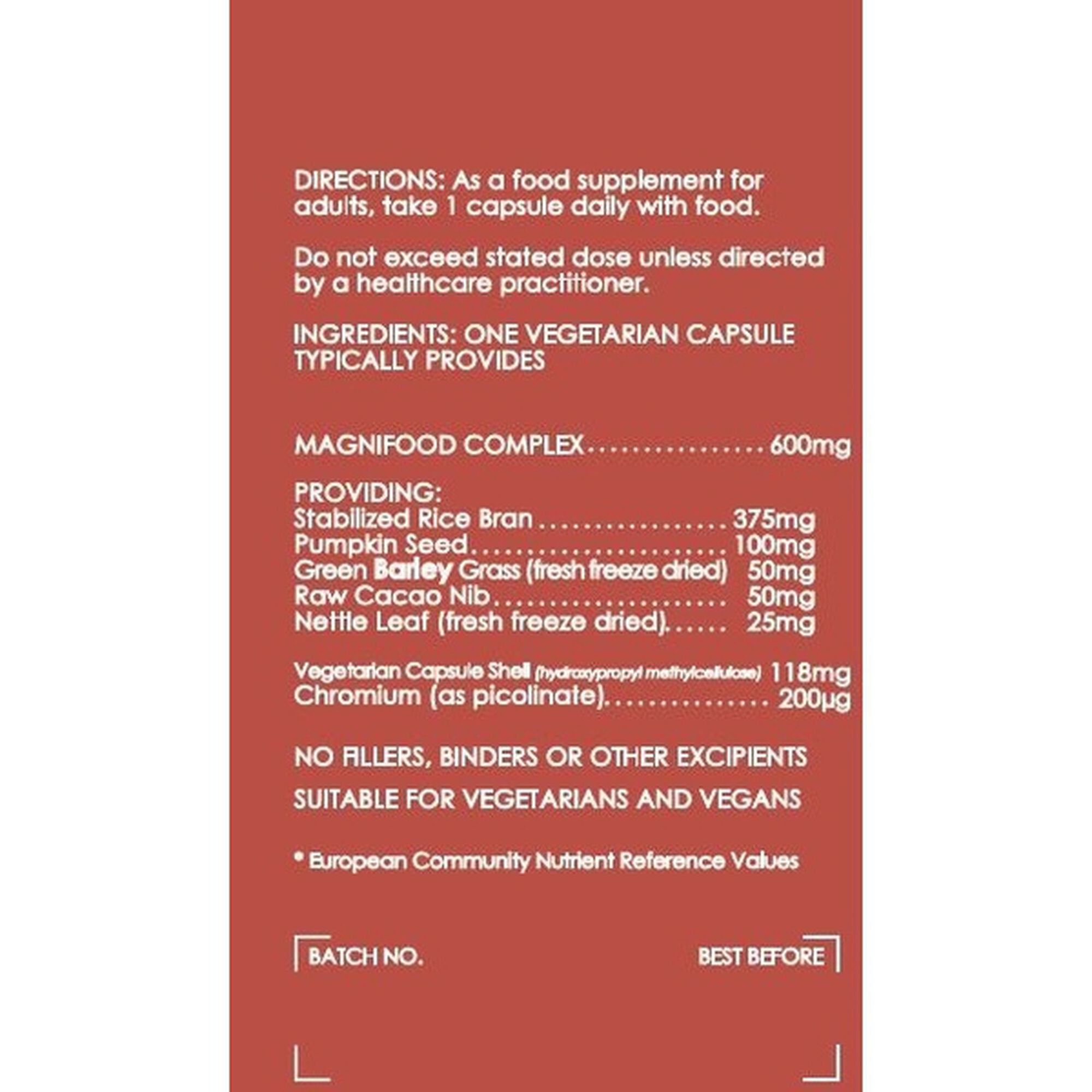 Suplemento Alimentar de Crómio Complex