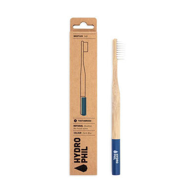 Escova de Dentes de Bambu Suave na Cor Azul Wells