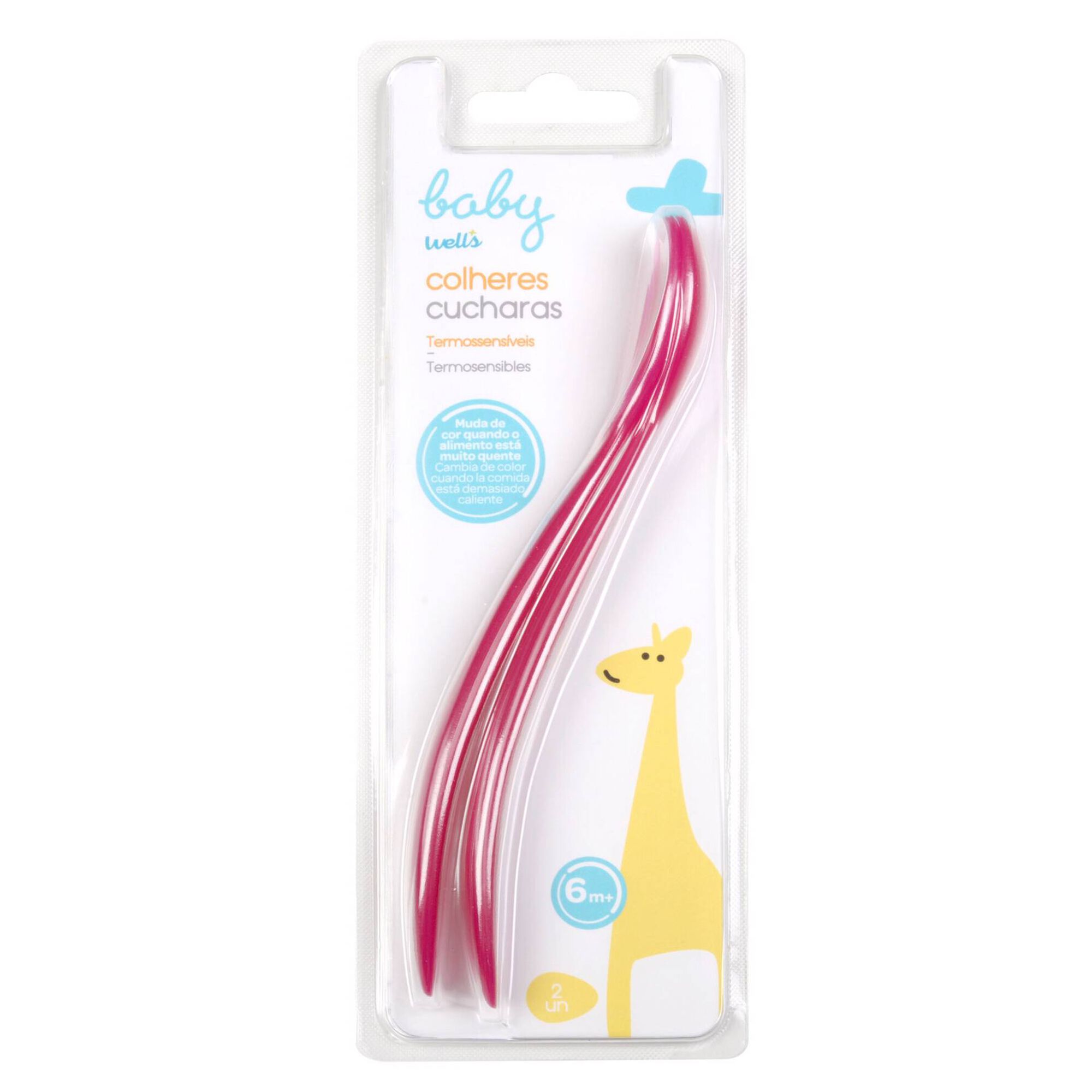 Colheres Termossensíveis Rosa