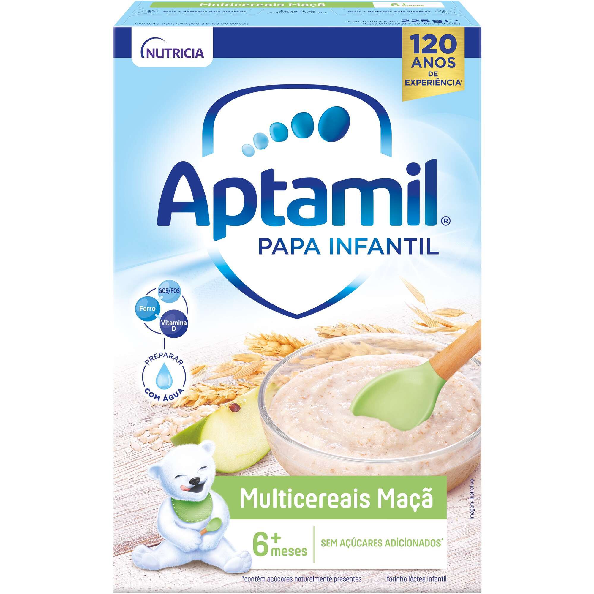 Papa Láctea de Multicereais Maçã