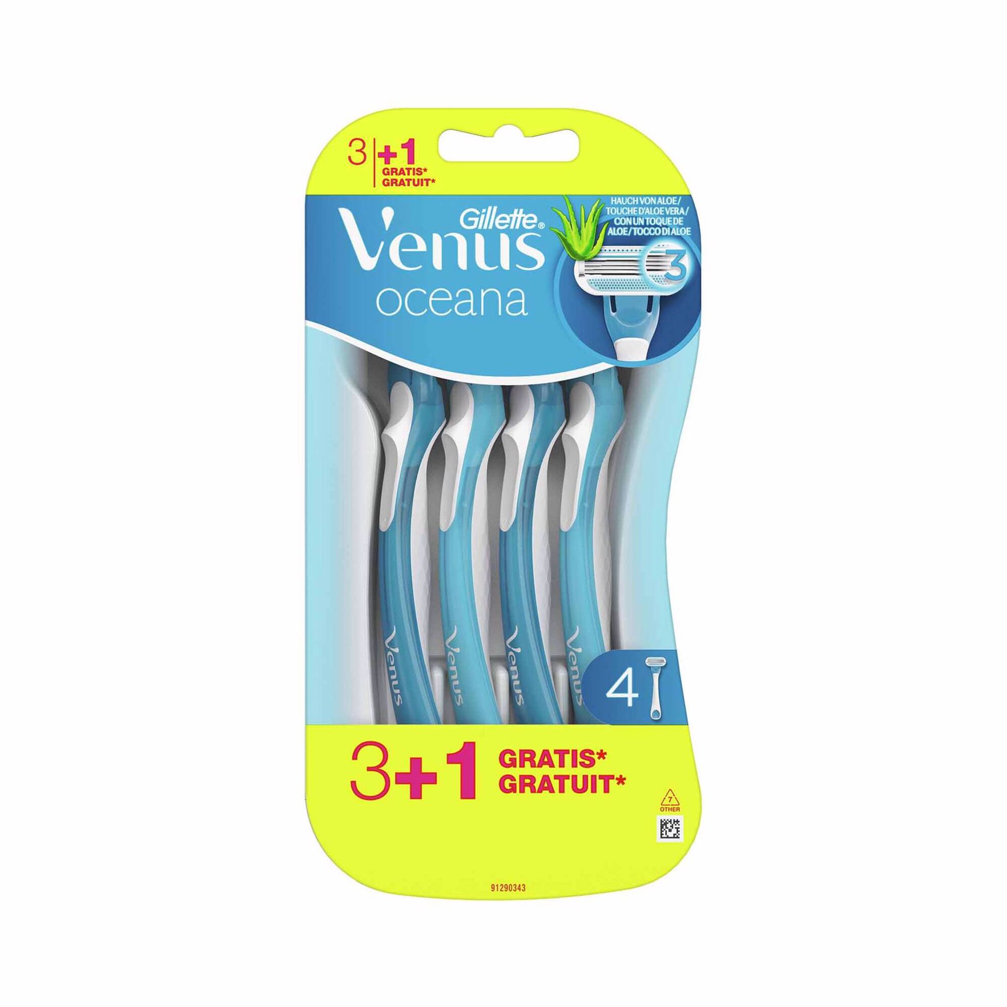 Lâminas Depilação Descartáveis Venus Oceana