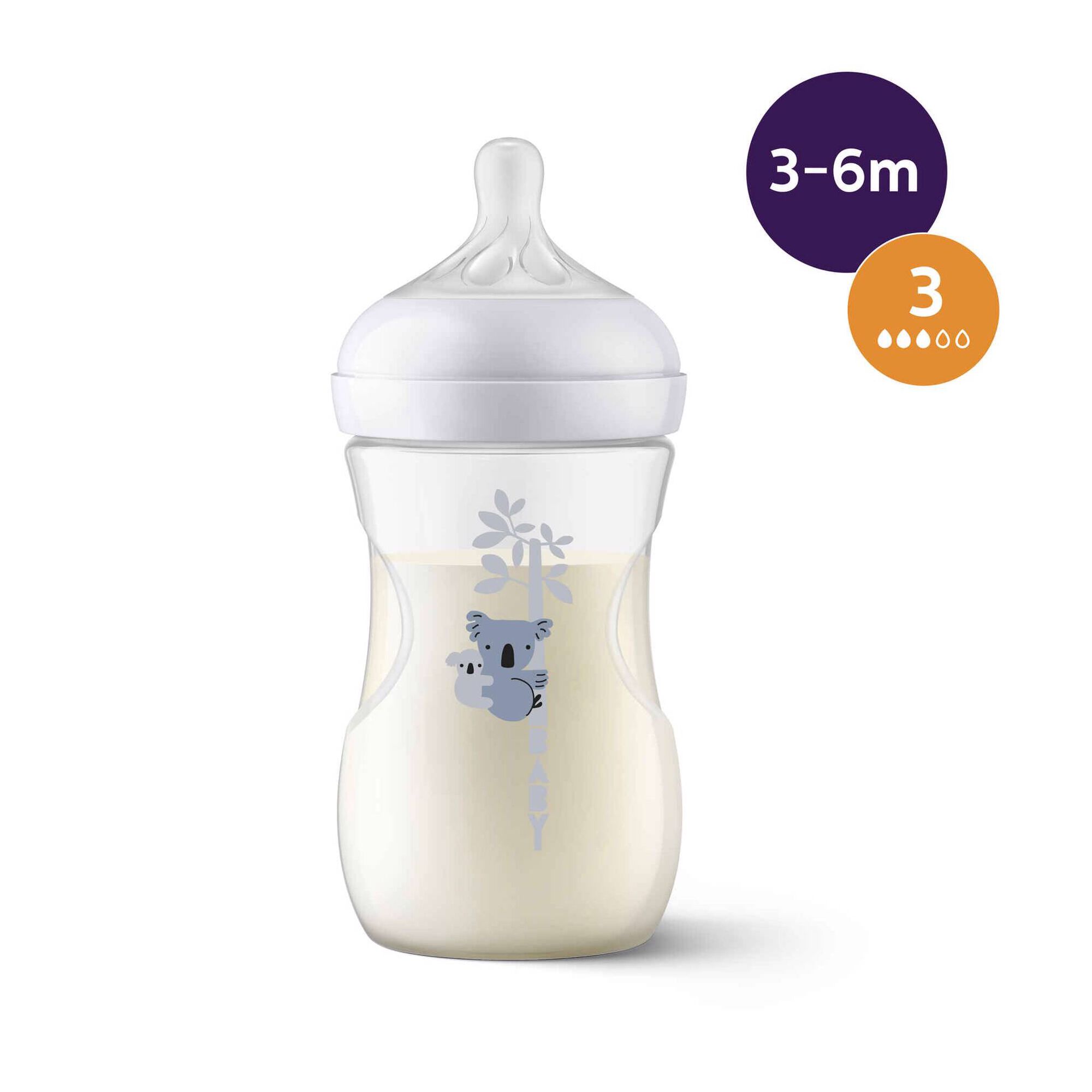 Biberão Natural Response de 260ml coala