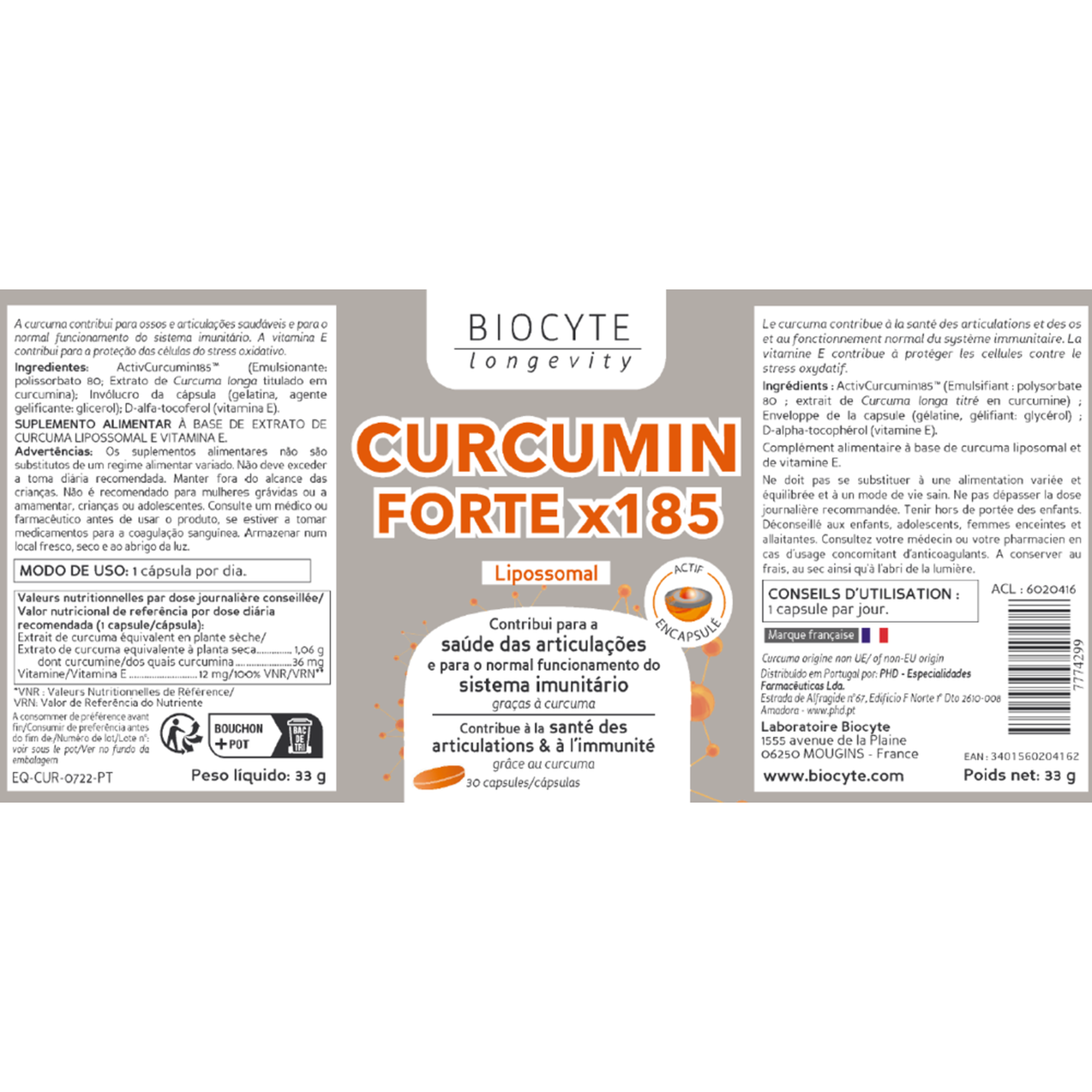 Curcumin Forte x185