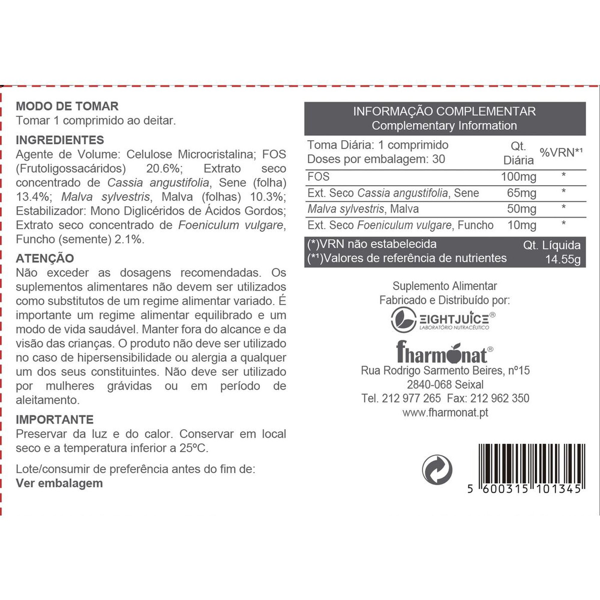 Comprimidos Seca Gorduras Noite