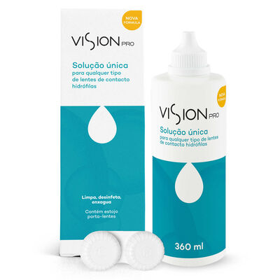 Líquido Limpeza Lentes Contacto Solução Única