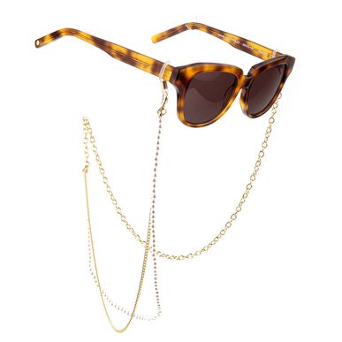 Cordão Óculos Pérolas Dourado Wells Image 1