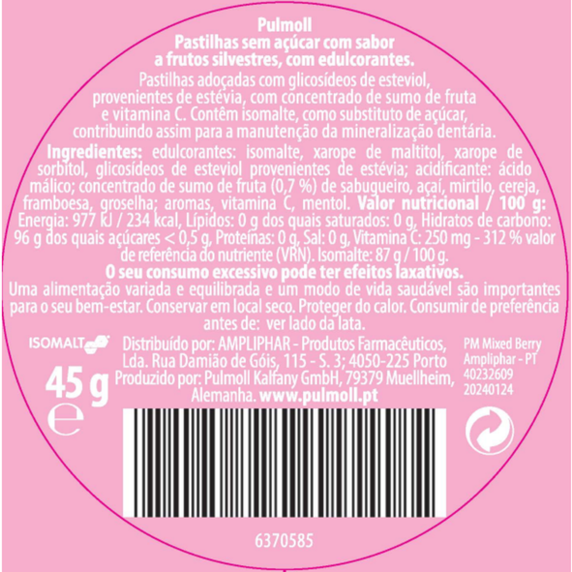 Bonbons Sugar Free Mixed Berry Acai Vitamin C