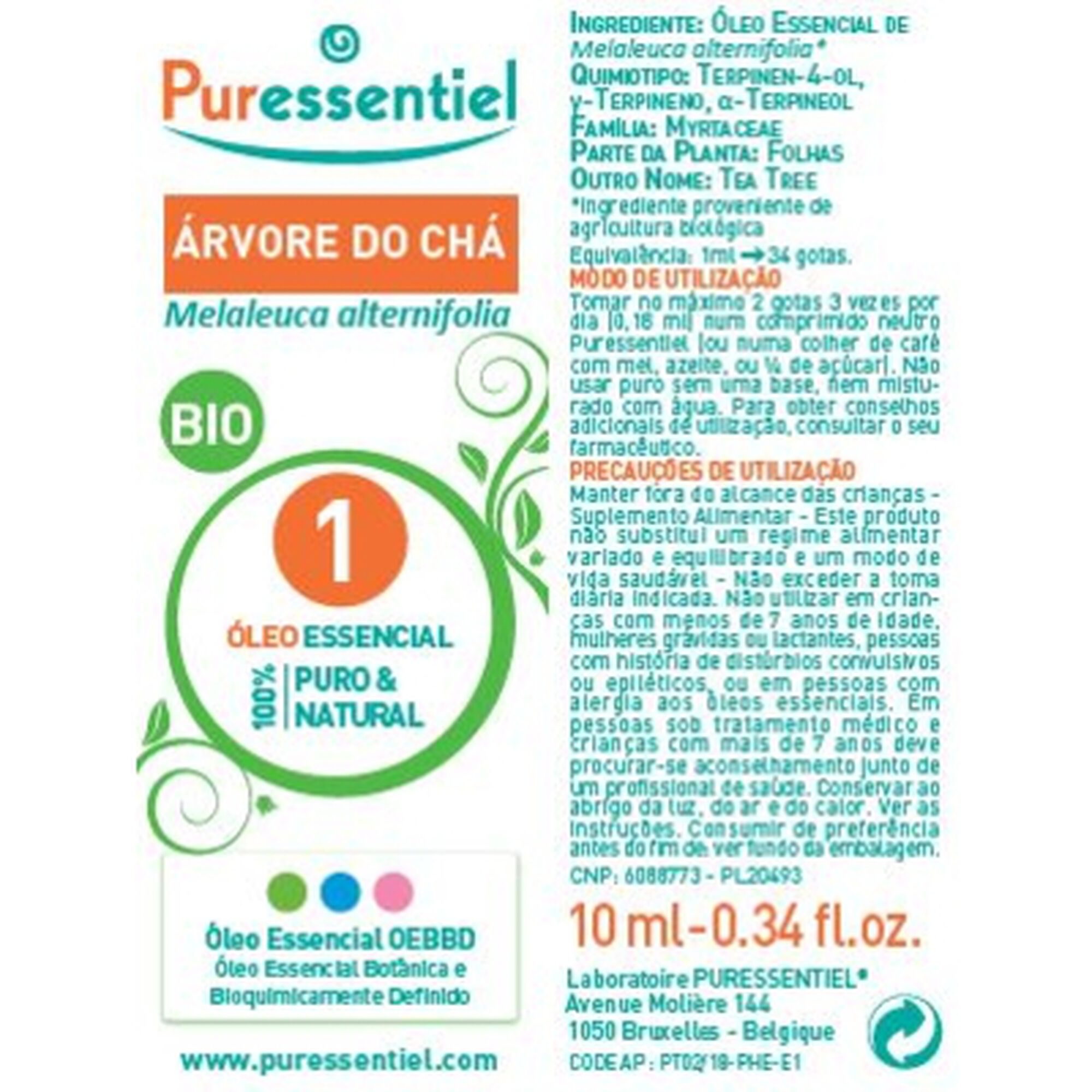 Óleo Essencial Árvore Do Chá Bio