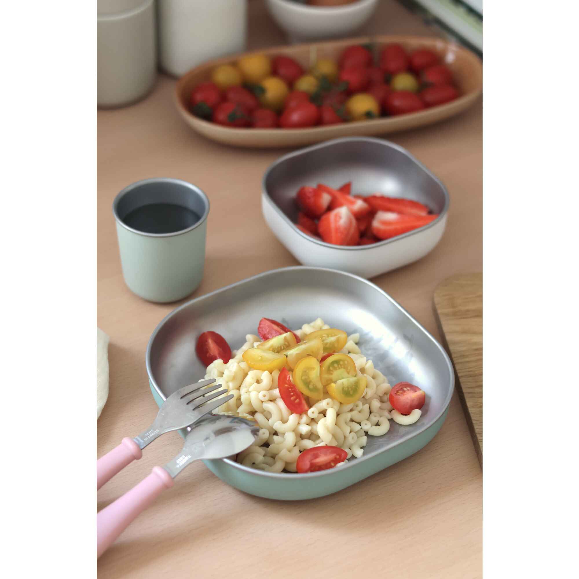 Stainless Steel Meal Inox Set 4M+ Sage Green