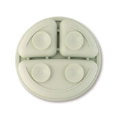 Prato e Colher Silicone Verde Wells Image 3