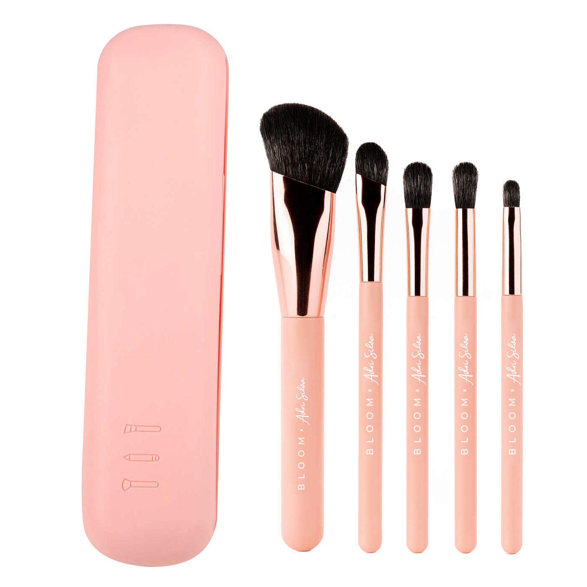 Conjunto de 5 Pincéis e Estojo Adri Silva