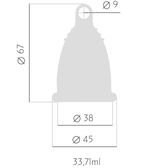 Copo Menstrual Transparente L Wells Image 3