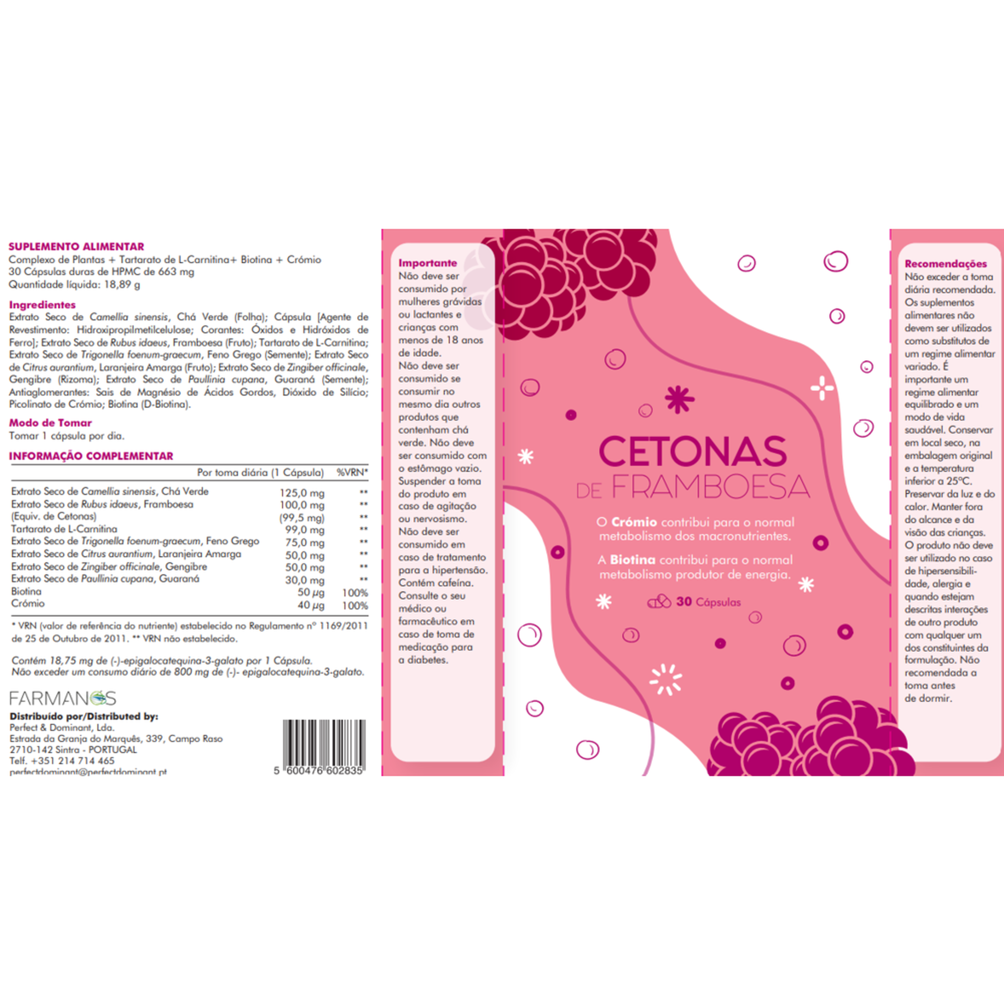 Cetonas de Framboesa