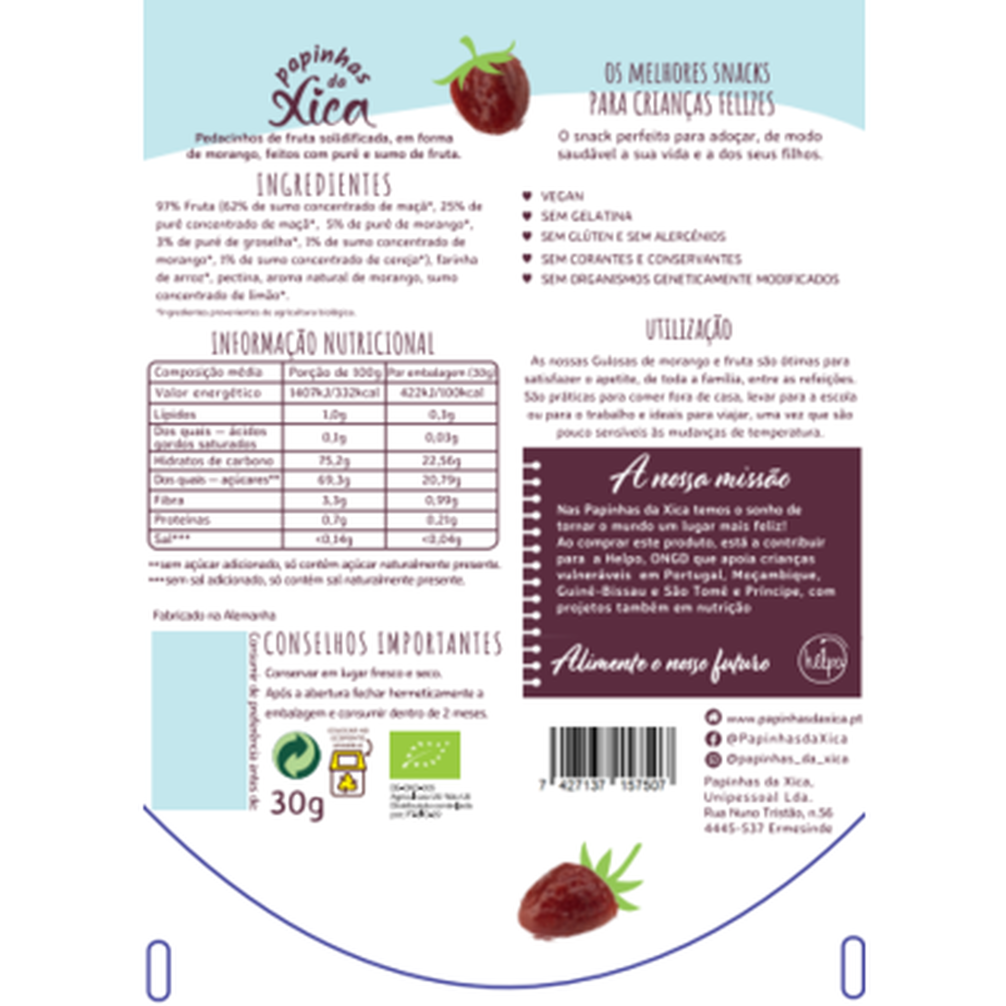 Gulosas Gominhas de Morango Bio