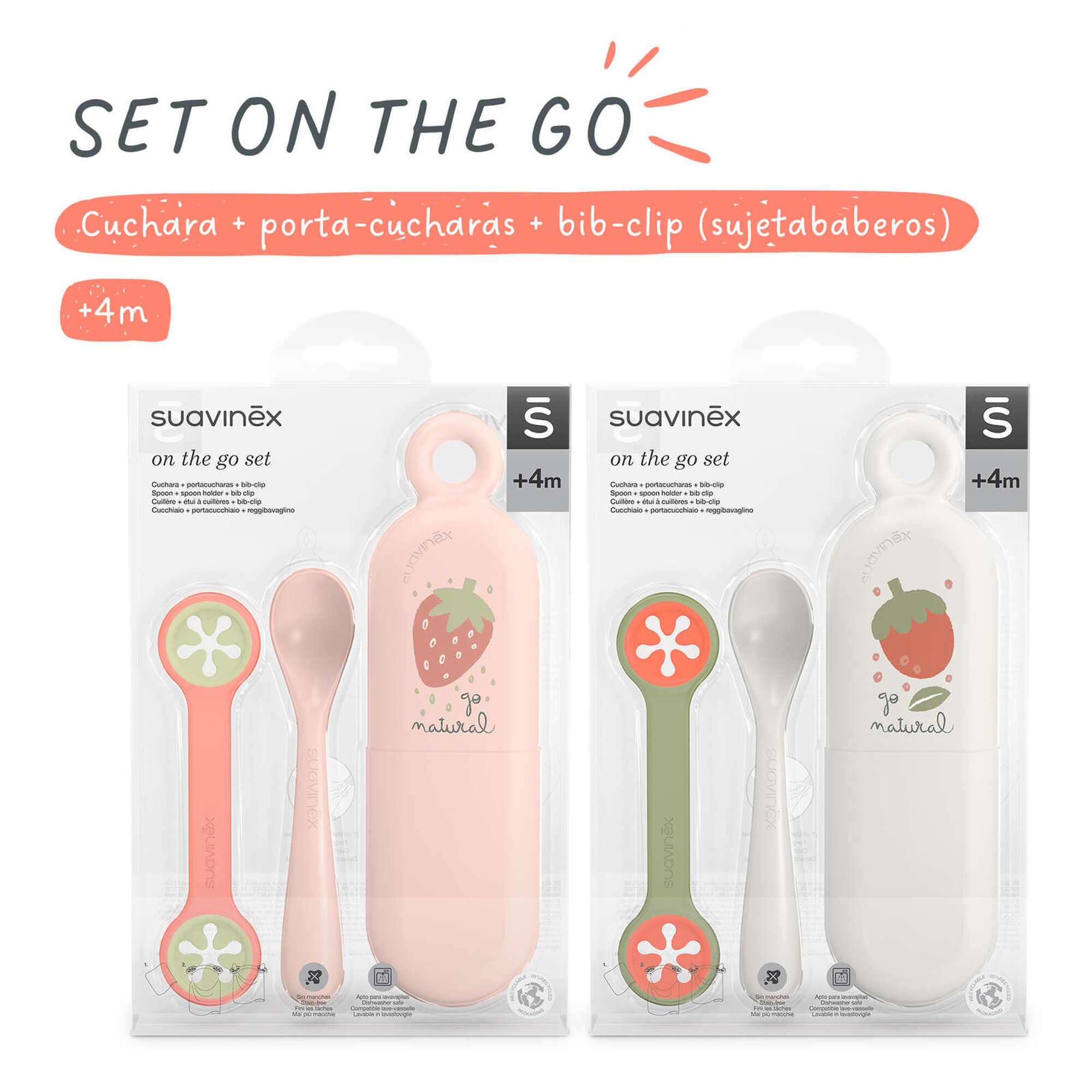 Kit Viagem Colher + Clip Babete 4m+