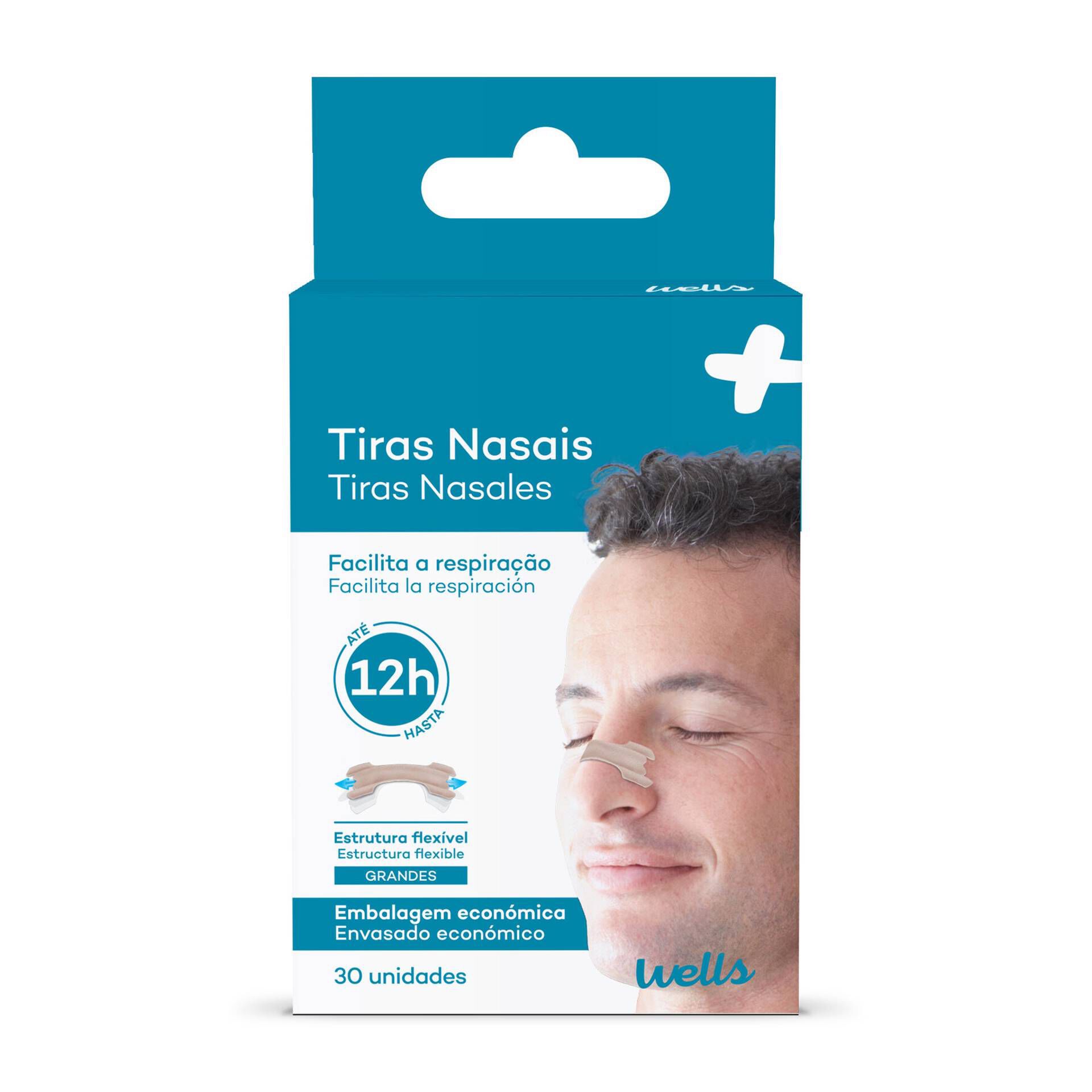 Tiras Nasais Tamanho Grande Wells 30 un