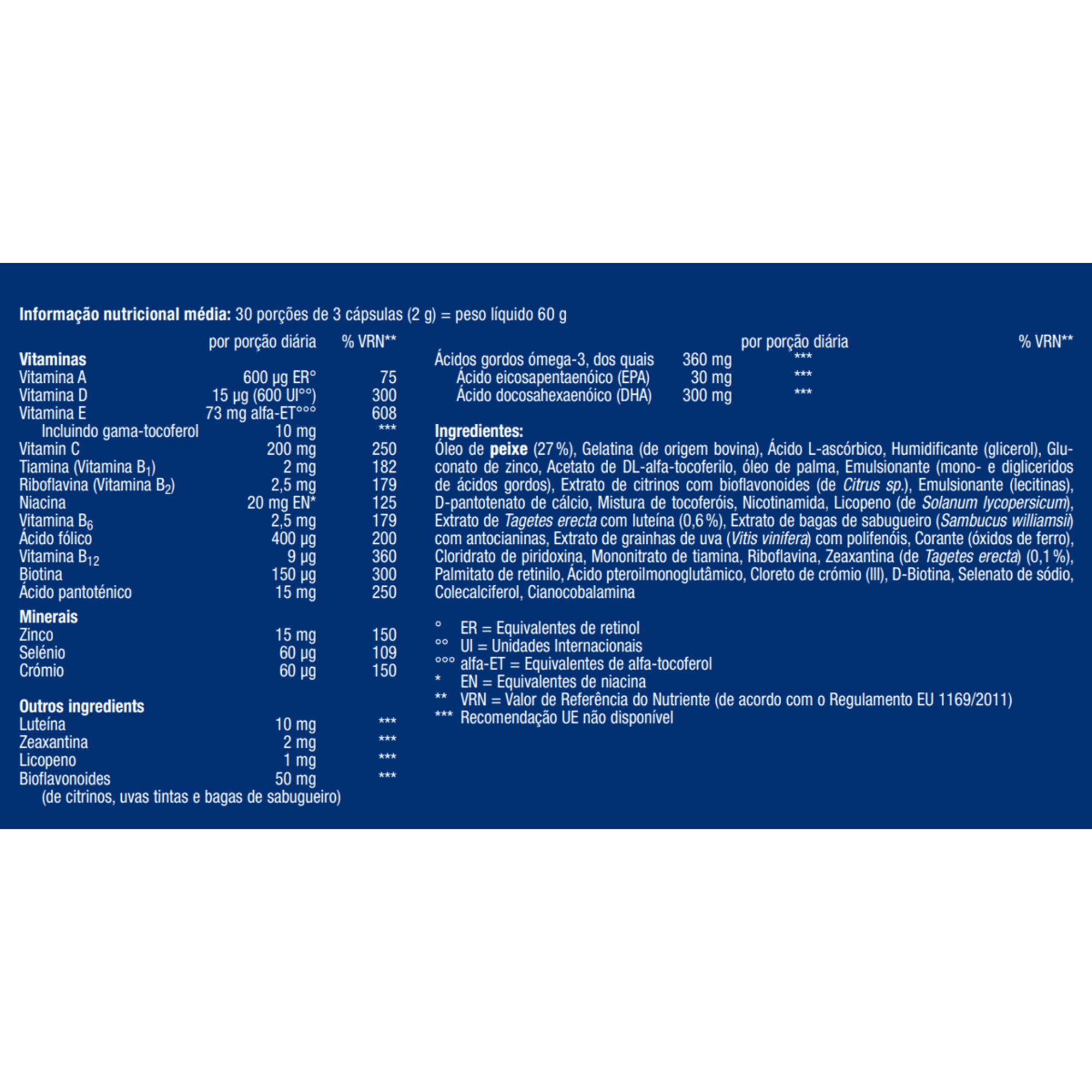 Vision Micronutrientes Olhos