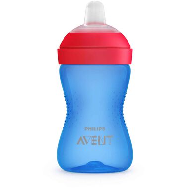 Copo com Palhinha Azul/Vermelho Wells Image 1