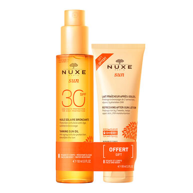 Óleo Bronzeador SPF30 + After Sun Loção Sun Wells