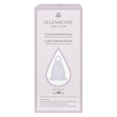Copo Menstrual Transparente M Wells Image 1