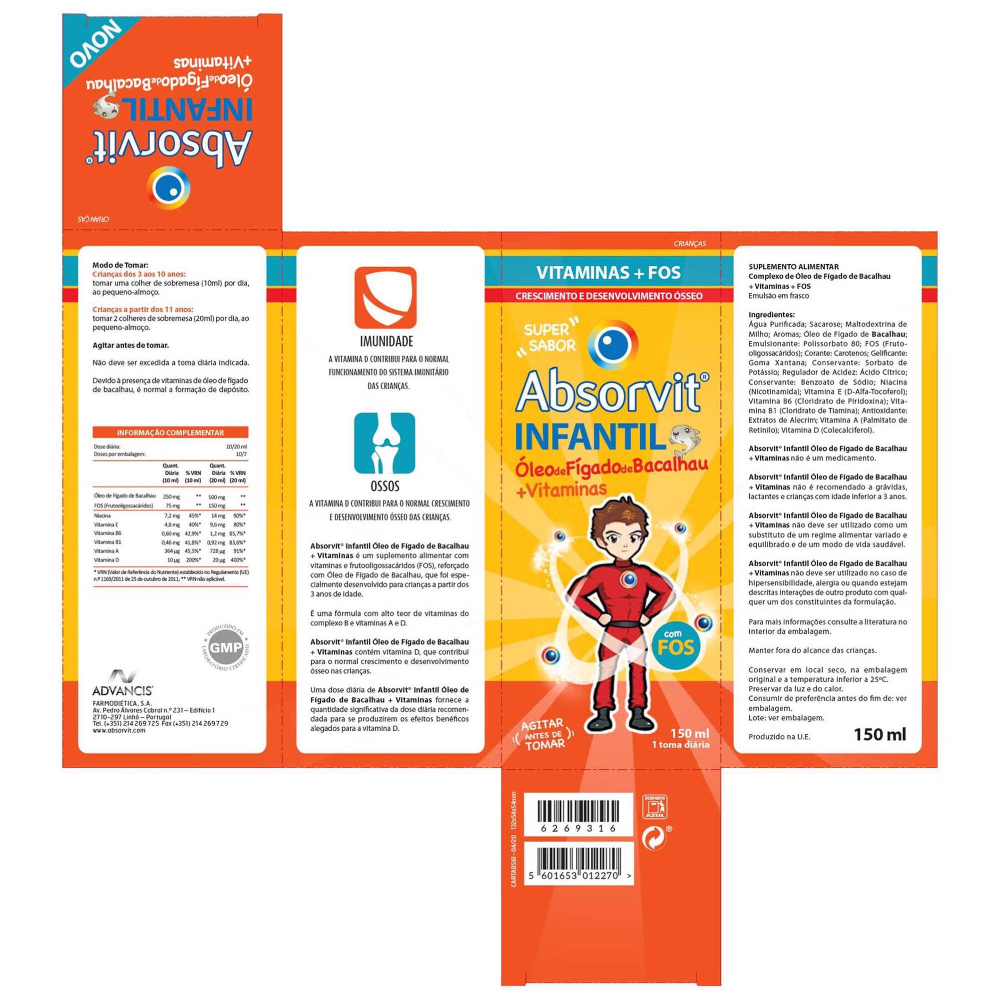 Suplemento Desenvolvimento Ósseo Infantil