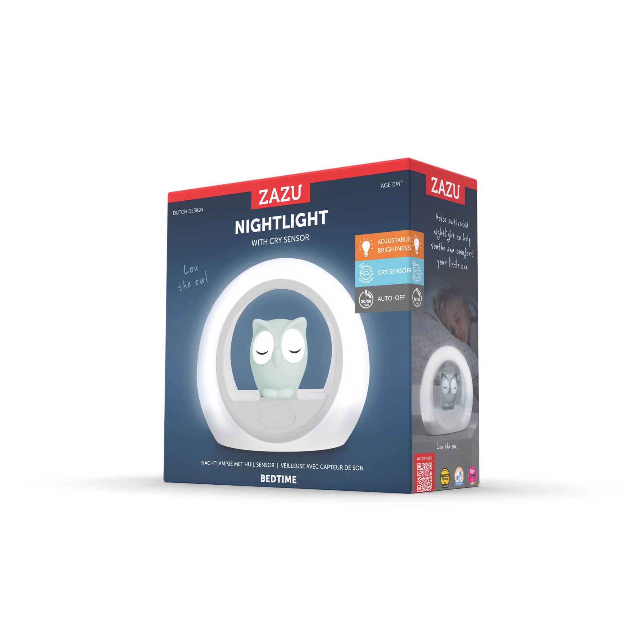Nightlight With Cry Sensor Lou The Owl