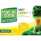 Tantum Verde Pastilhas Dor de Garganta Limão Wells