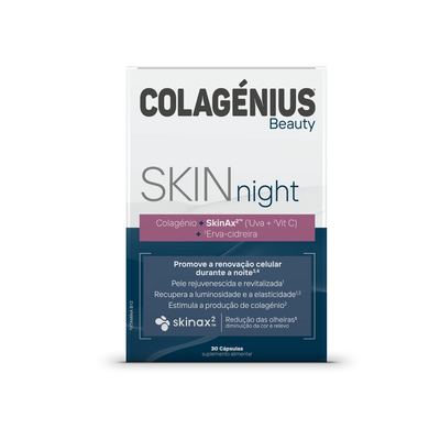 Cápsulas Colagénio Colagénius Beauty SkinNight Cápsulas Colagénio Colagénius Beauty SkinNight