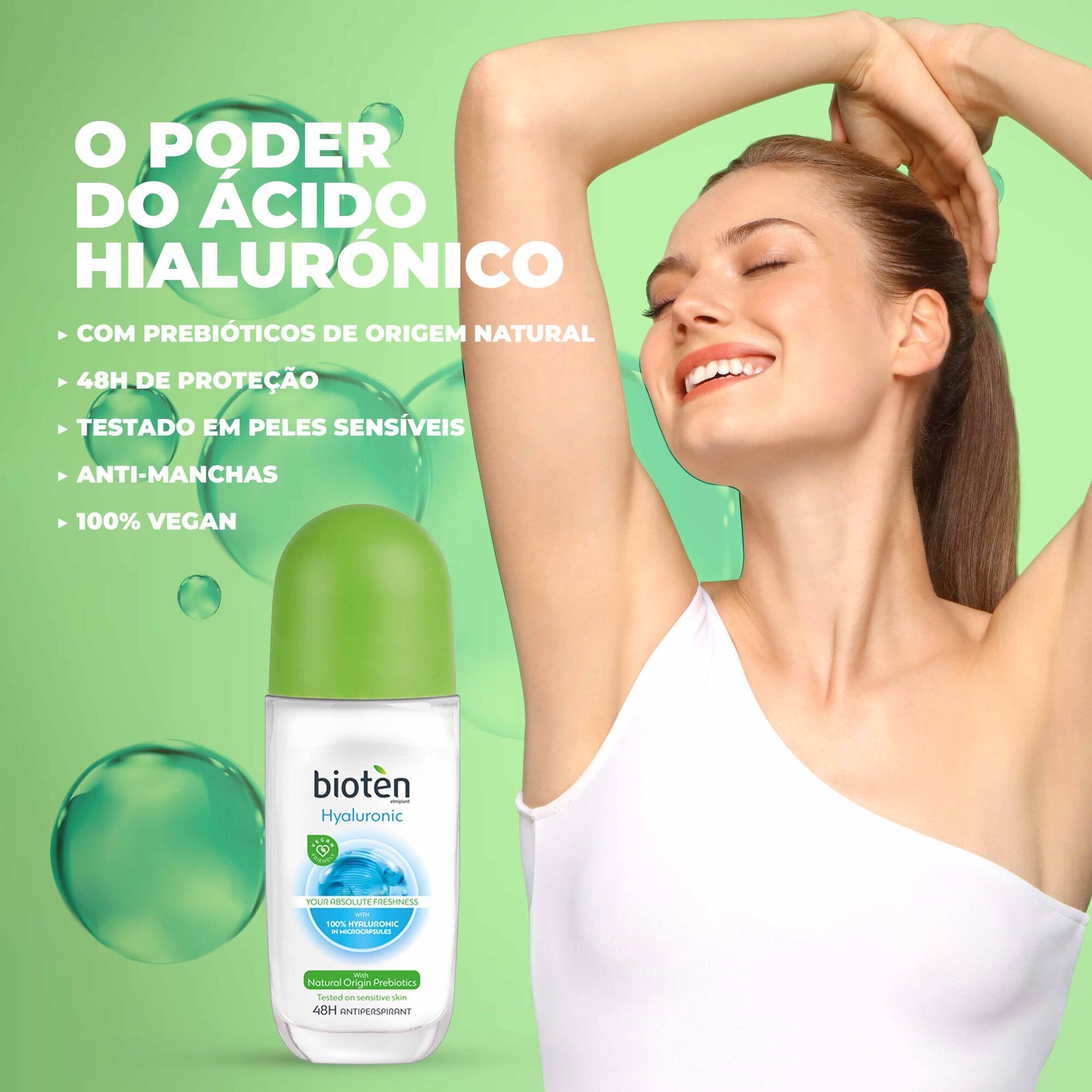 Desodorizante Roll On Hyaluronic