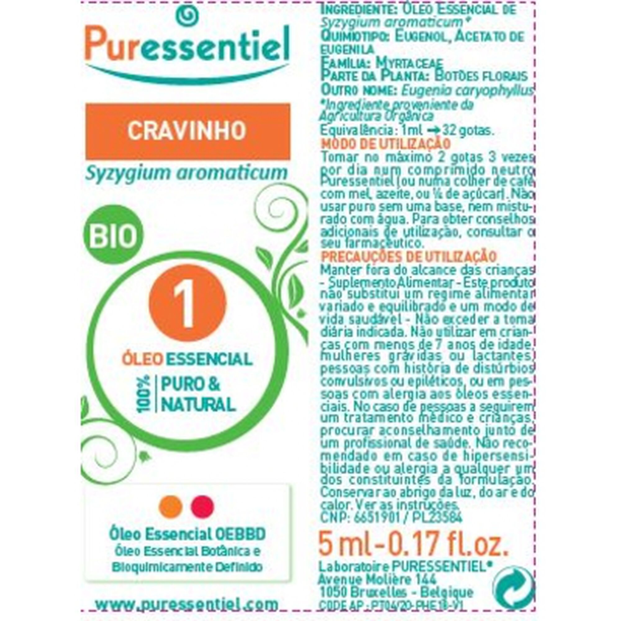 Óleo Essencial Cravinho Bio