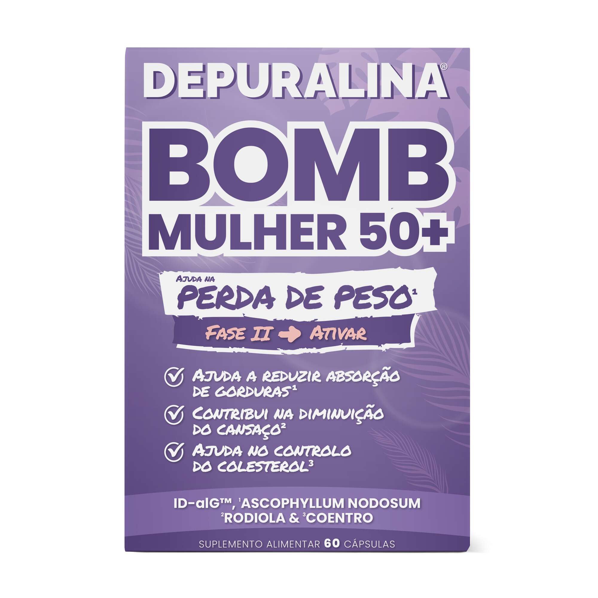 Cápsulas Perda de Peso Bomb Mulher 50+ Depuralina