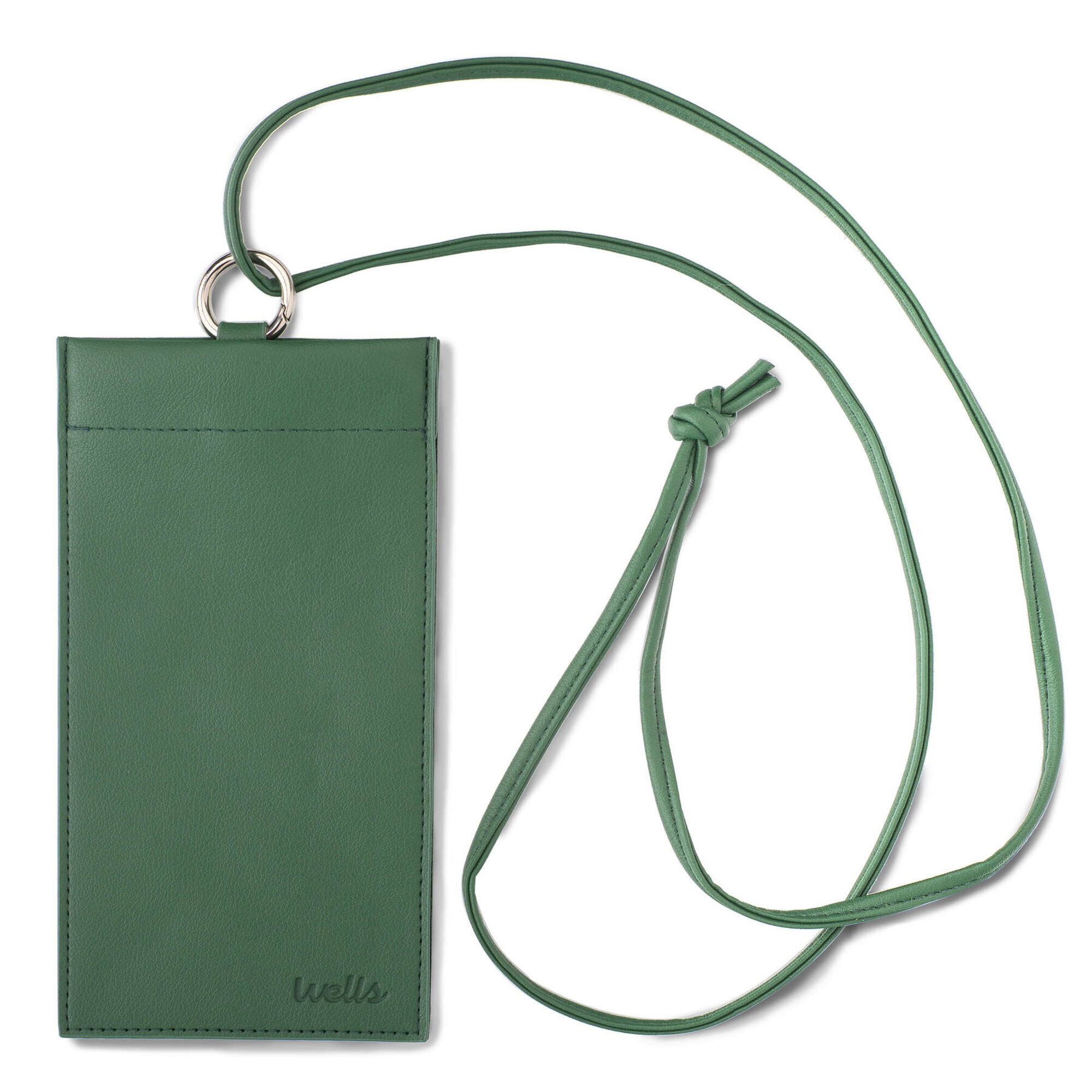 Bolsa Pele para Óculos com Alça Cor Verde