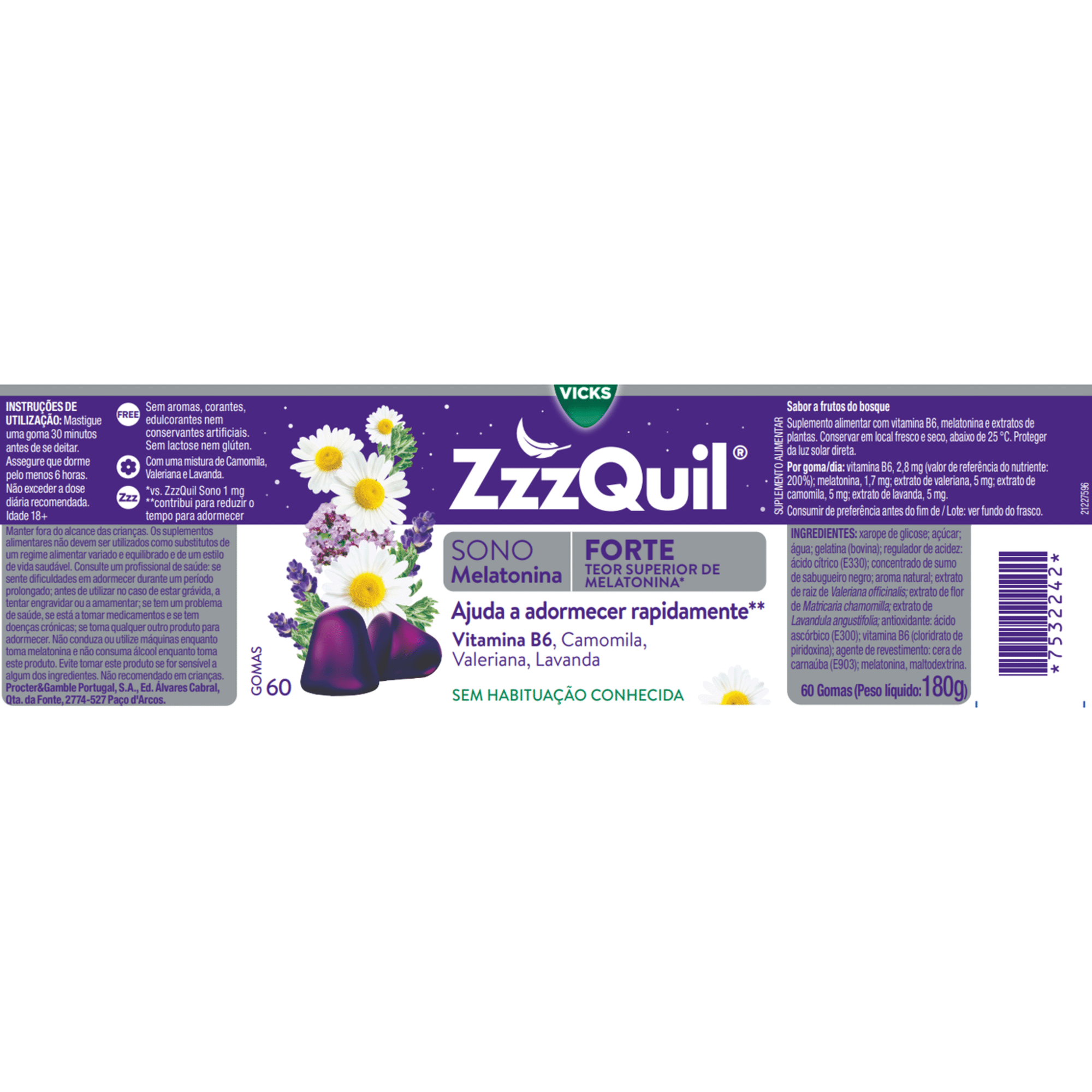 Teor Superior Melatonina Sono Forte