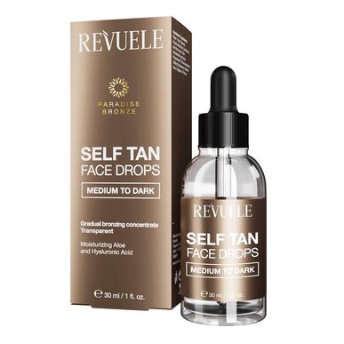 Self Tan Face Drops Medium To Dark 30 ml Wells