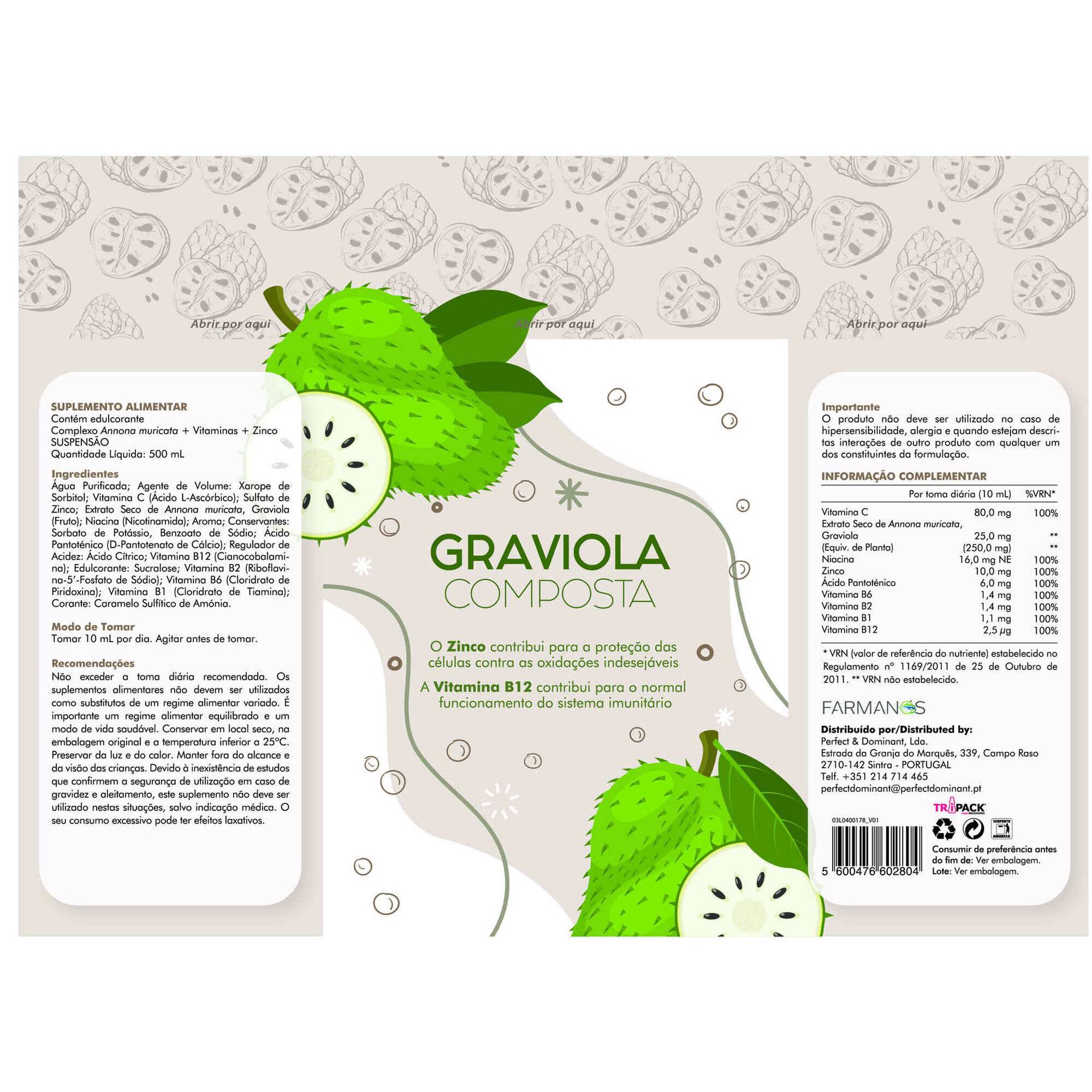 Graviola Composta Zinco e Vitamina B12