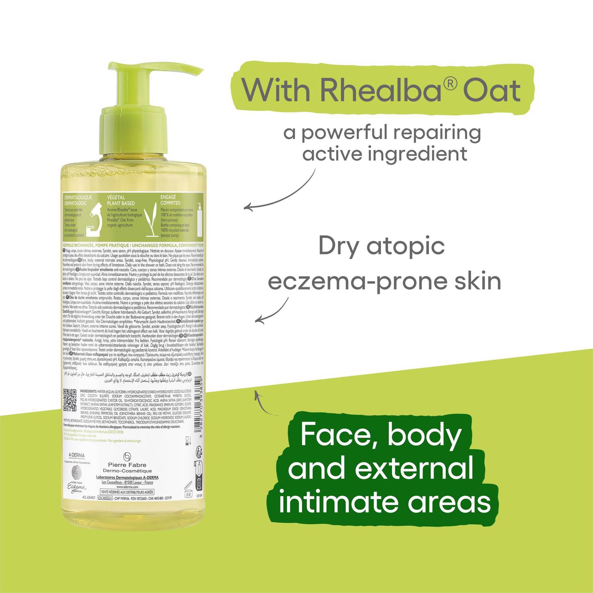 Exomega Control Emolient Shower Oil
