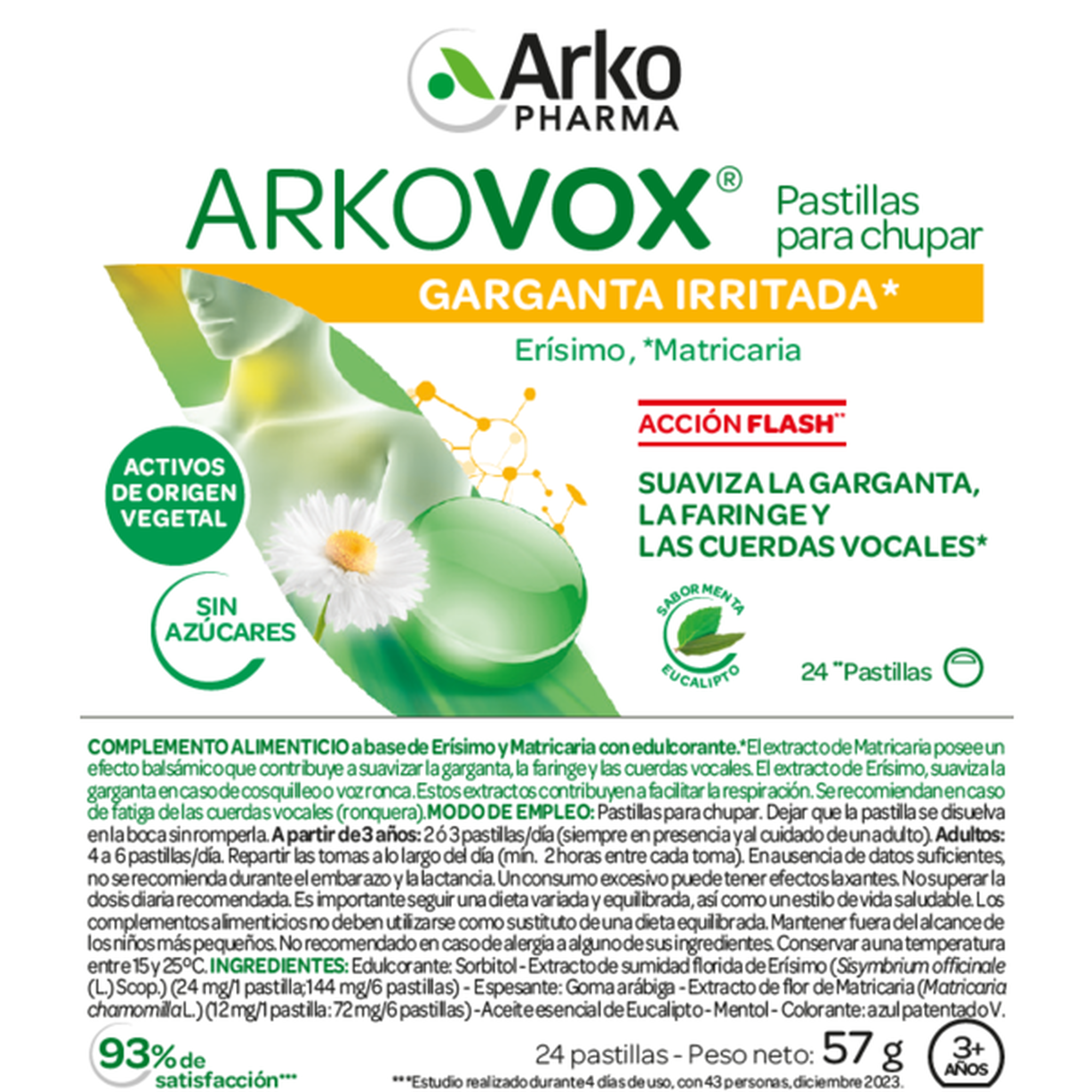 Pastilhas para Garganta Menta e Eucalipto