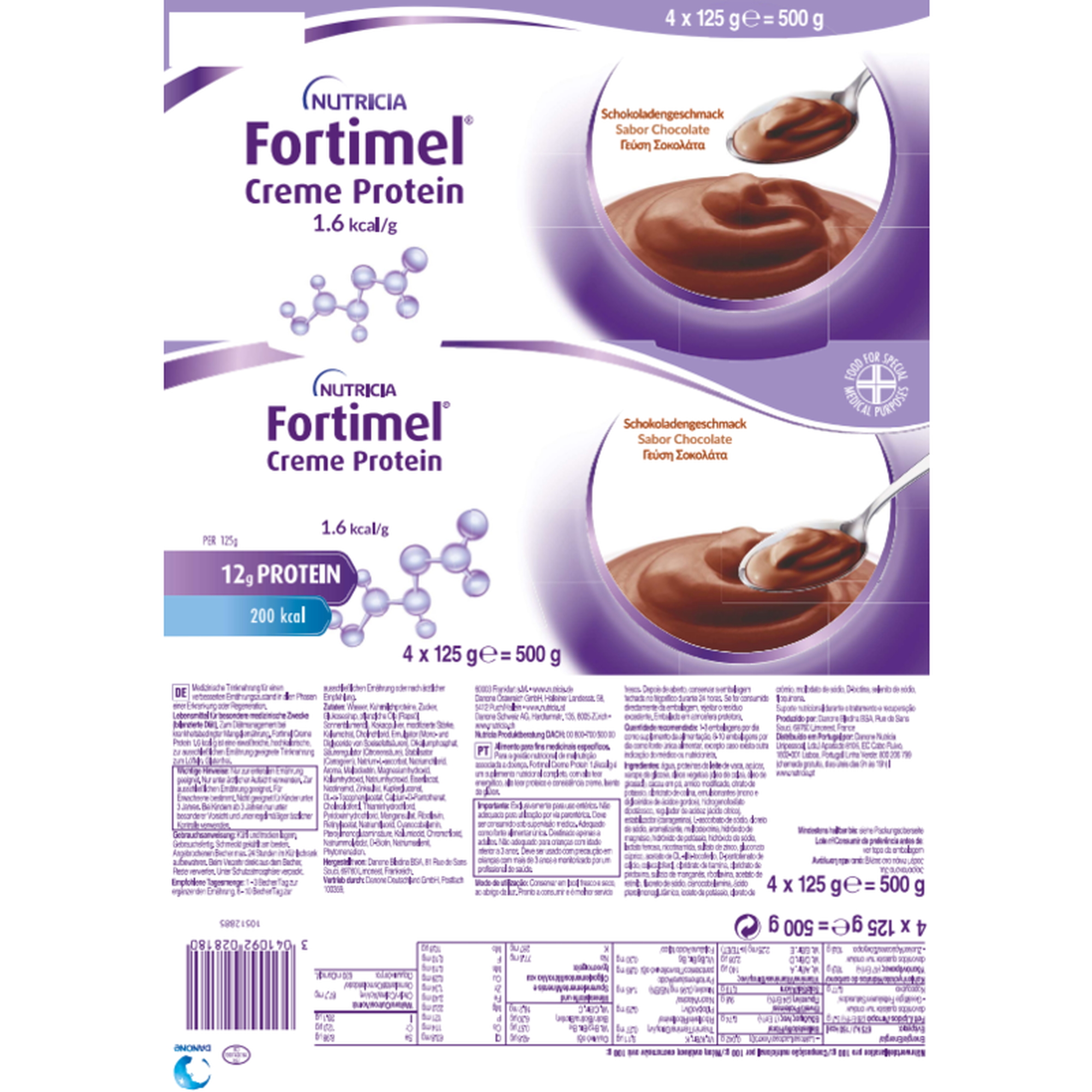 Pack Creme Protein Chocolate