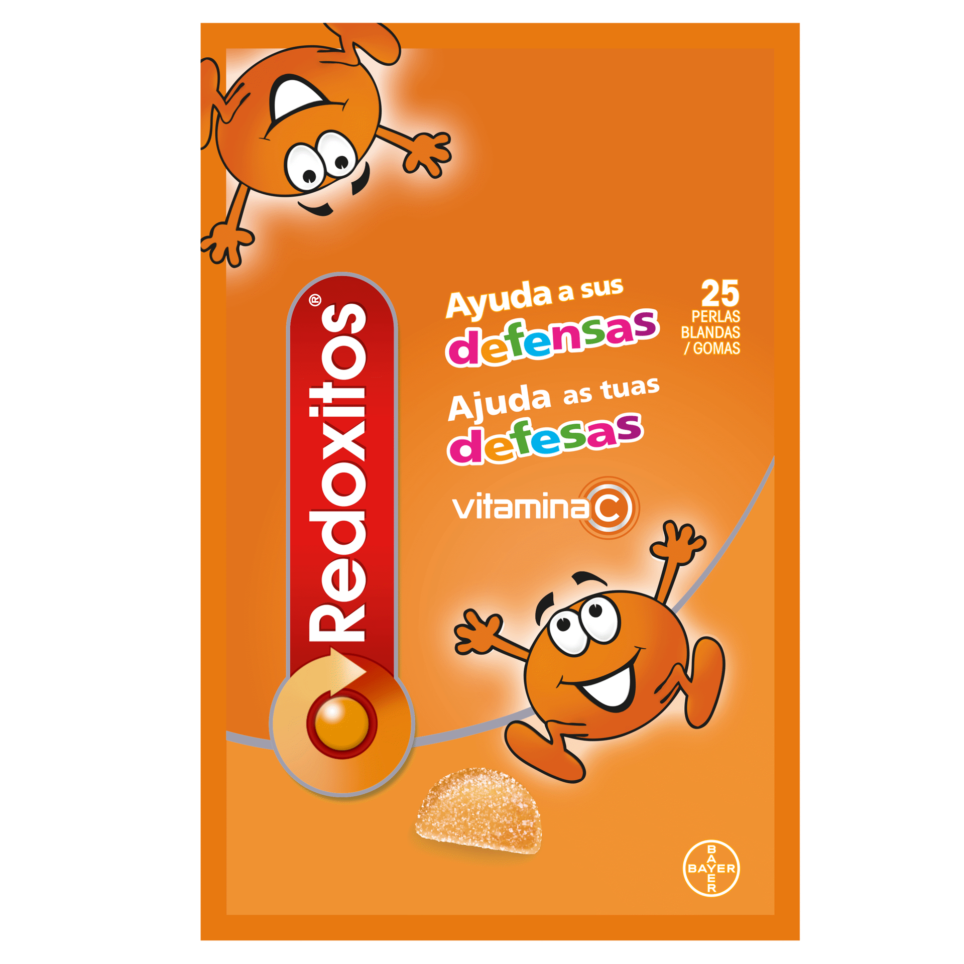 Redoxitos Vitaminas e Defesas 25 Gomas Sabor Laranja