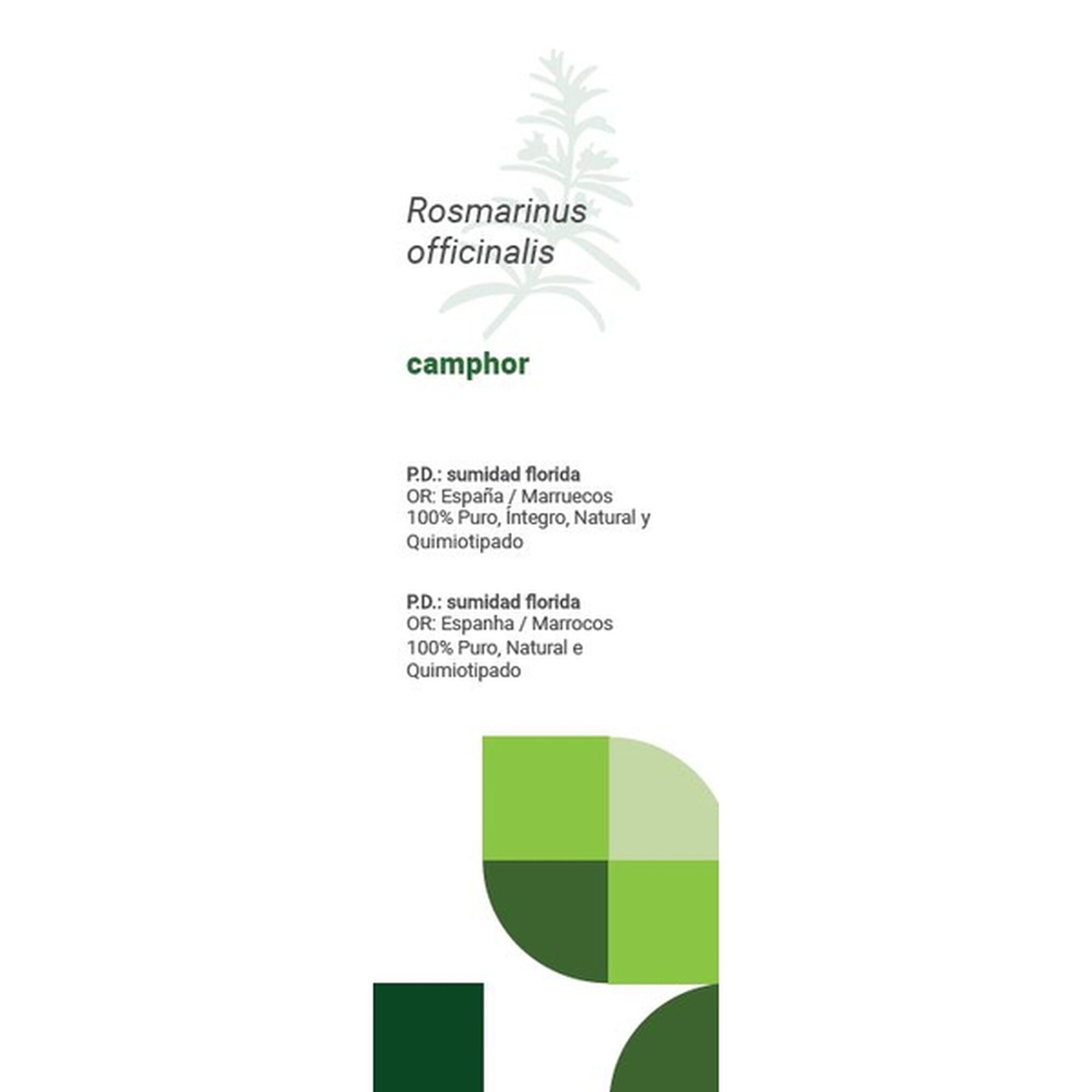 Óleo Essencial Alecrim Cânfora