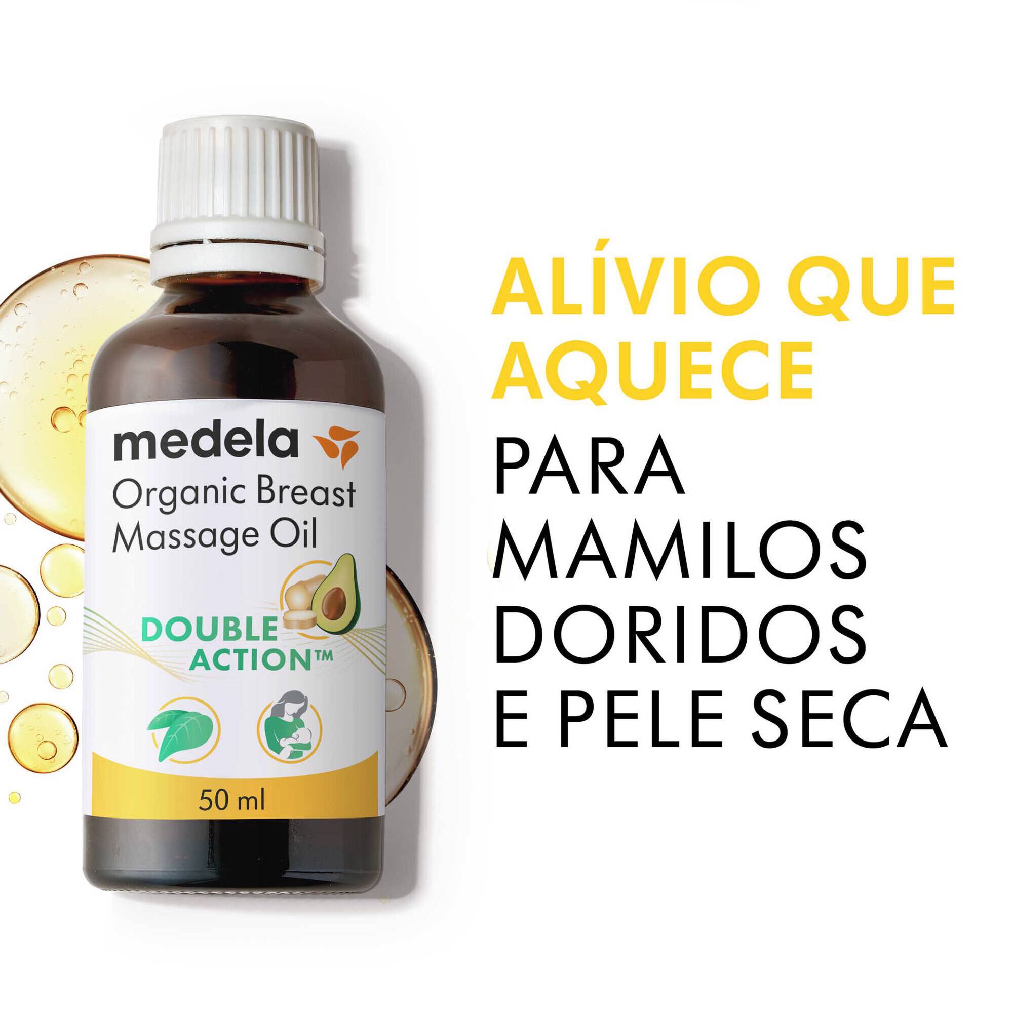 Óleo Massagem Calmante Mamilos Double Action