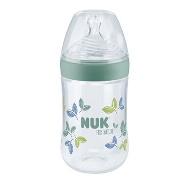 Nuk For Nature Biberão com Tetina Silicone M Verde Wells Image 1