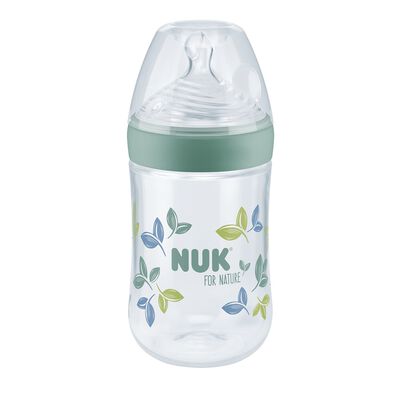 Nuk For Nature Biberão com Tetina Silicone M Verde