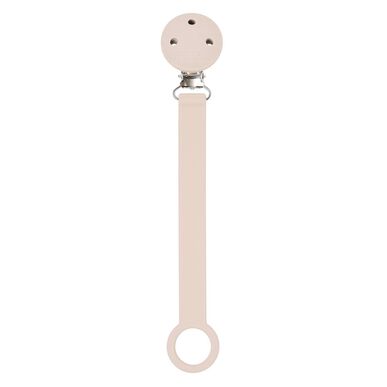 Pacifier Clip Universal Holder Silicone Beige Wells