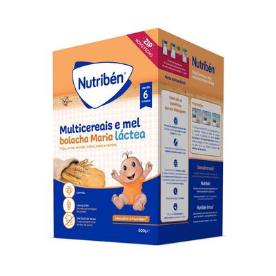 Papa Bebé Multicereais Mel Bolacha Maria   